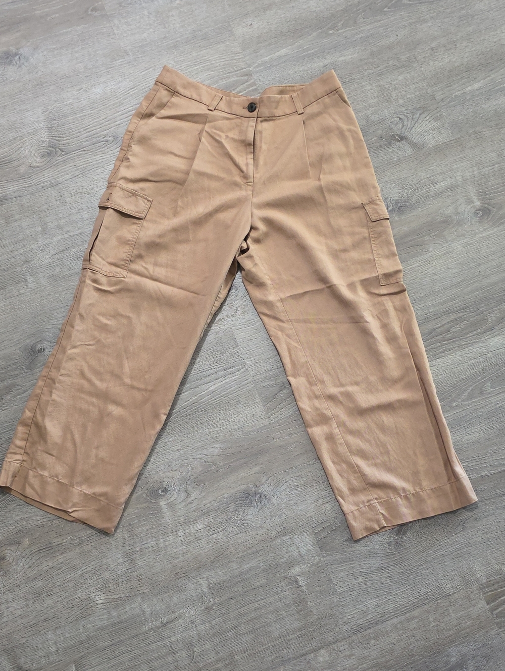 LOFT Women's Cargo Pants in Light Tan Size 12p